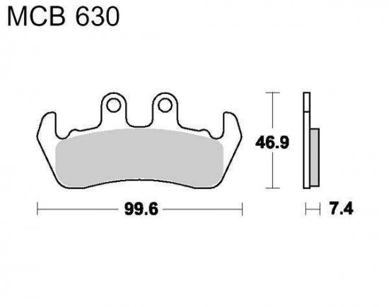 Brake pads LUCAS MCB 630 organic